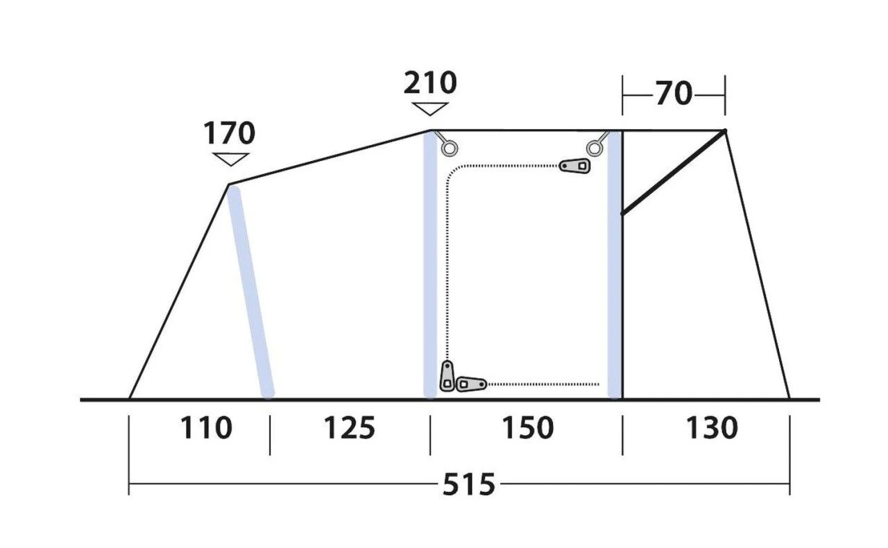 Outwell Blossburg 380 Air 3 Outwell Blossburg 380 Air - Image 3