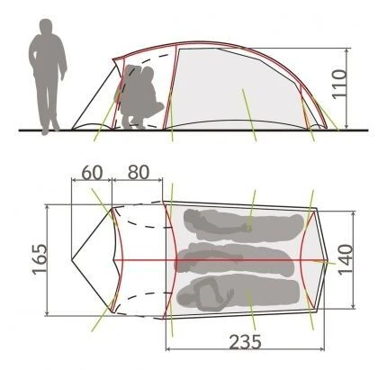 VAUDE Hogan SUL XT 2-3P 2 VAUDE Hogan SUL XT 2-3P - Image 2