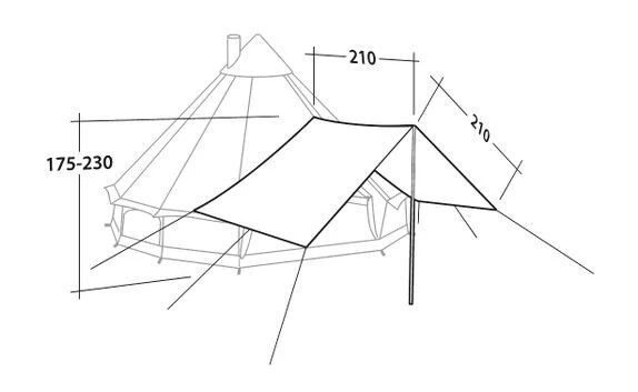 Robens Universal Porch Tarp 2 Robens Universal Porch Tarp - Image 2