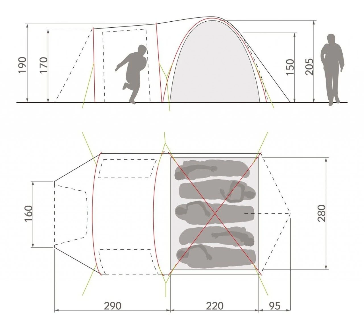 VAUDE Campo Casa XT 5P 4 VAUDE Campo Casa XT 5P - Image 4